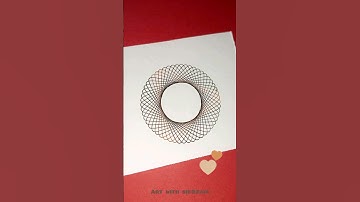 Simple Spirograph design Satisfying ASMR Video #ytshorts #shorts #viral #art #asmr