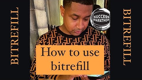 How to use bitrefill