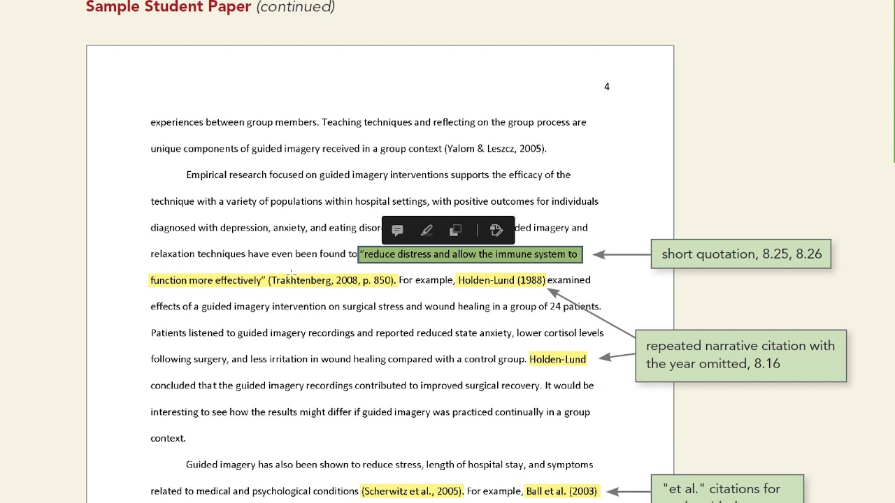 apa format in text citation youtube video