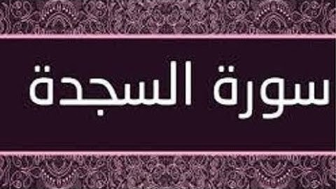 سورة السجدة بصوت الشيخ عامر الكاظمي