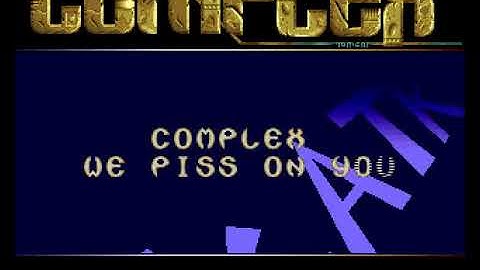 Complex   BBS Intro Overlord HYPERSPIN AMIGA INTRO CRACKTRO DEMO COMMODORE NOT MINE VIDEOS