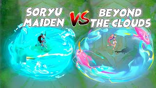 Kagura Beyond the Clouds VS Soryu Maiden Skin Comparison