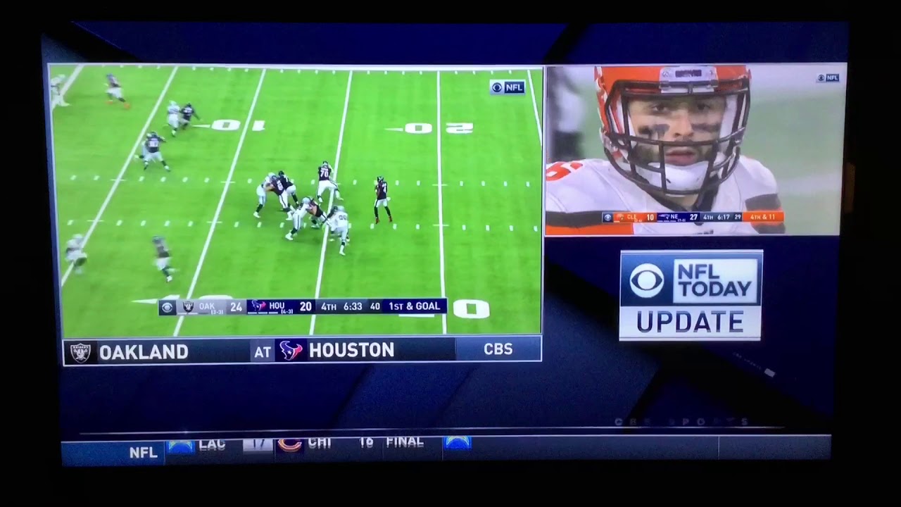 NFL on CBS Today Update: Raiders @ Texans on CBS (2) - YouTube