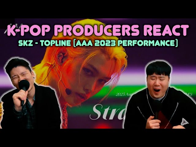 Musicians react & review ♡ SKZ - TOPLINE (AAA 2023 Performance) class=