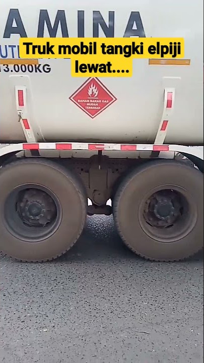 truk mobil tangki elpiji lagi lewat#perjalanan#shorts