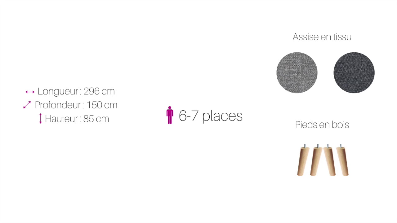 Canape Panoramique Convertible Ontario Ii Tendencio Youtube