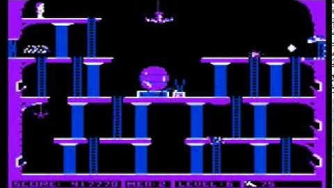 Atari 8-bit Conan (Datasoft) level 6 sparks glitch