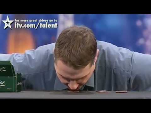 Britains Got Talent 2010 Auditions: James Boyd ( After Eight Eating World Record)