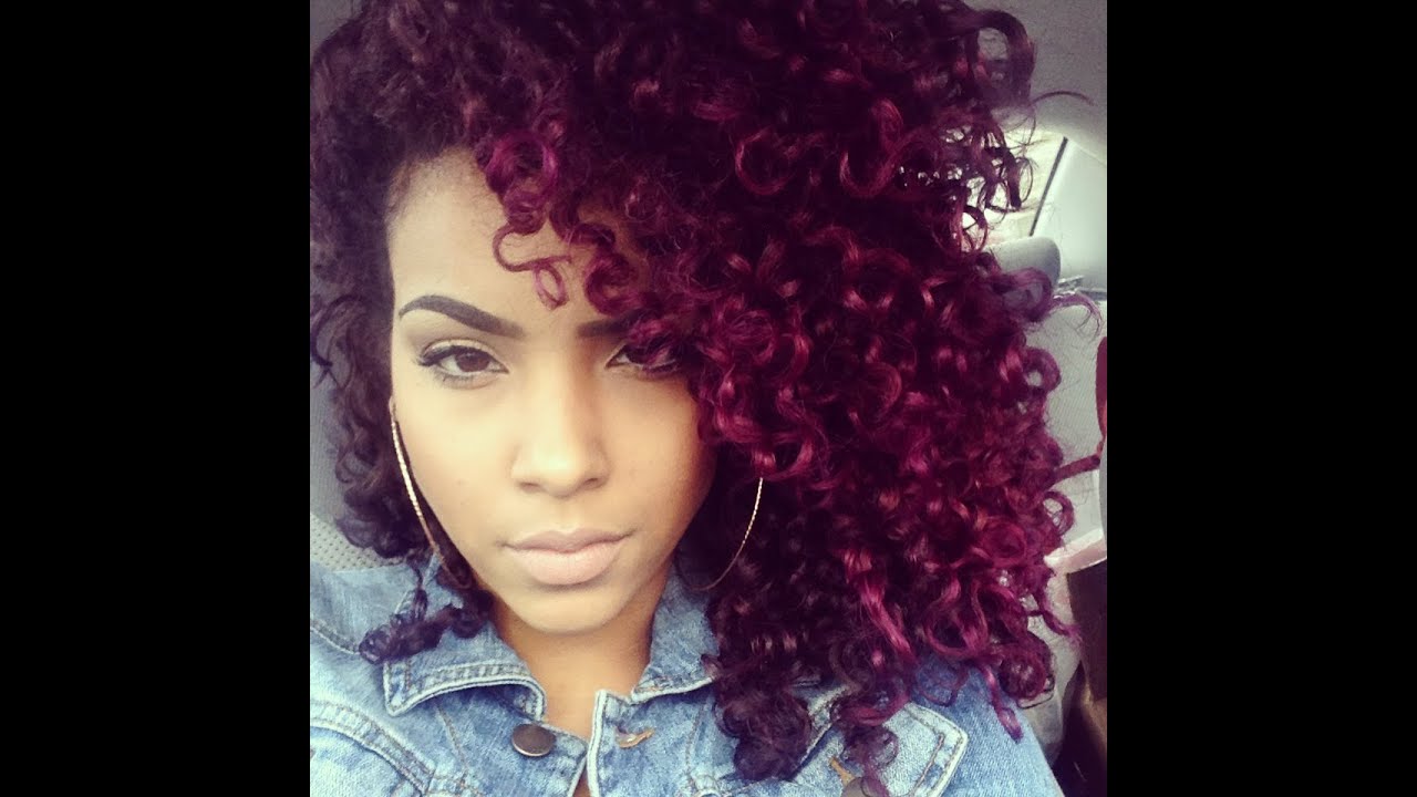 Dark Purple Red Hair