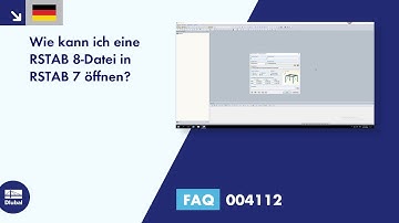 FAQ 004112 | Wie kann ich eine RSTAB 8-Datei in RSTAB 7 öffnen?