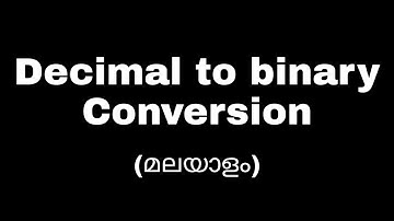 Decimal to Binary Conversion