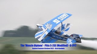 Amazing Aerobatics the 'Muscle Biplane'  Pitts S2SE  Duxford Summer Airshow 2022