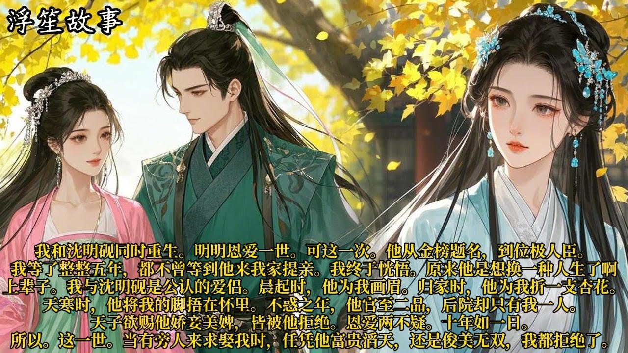 我和沈明砚同时重生。明明恩爱一世。可这一次。他从金榜题名，到位极人臣。我等了整整五年，都不曾等到他来我家提亲。#重生 #大女主 #复仇 #宫廷 #夺权 #古风 #小说