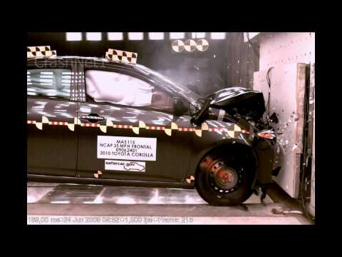 2010 Toyota Corolla | Frontal Crash Test | CrashNet1