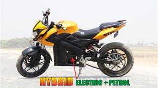 i Build HYBRID electric Bike | Petrol + Electric