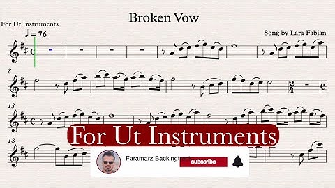 Broken Vow - Lara Fabian - Play along for Ut