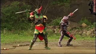 Kamen Rider Hibiki Vs Kabuki Fight Scene 