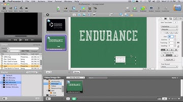 ProPresenter 5 "Creating Documuments & Playlist