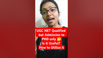 Admission to PHD - How to get UGC NET Qualified #ugcnetexam #ugcnetresult2024 #shorts