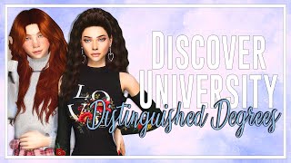 DISTINGUISHED DEGREES?!🎓 | DISCOVER UNIVERSITY👩🏼‍🎓🍏 | THE SIMS 4 | PART 1 |