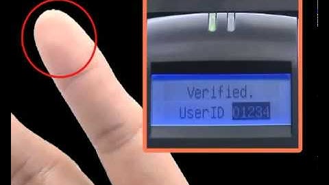 AC900 02 Fingerprint Enrollment- Time Clock Zone