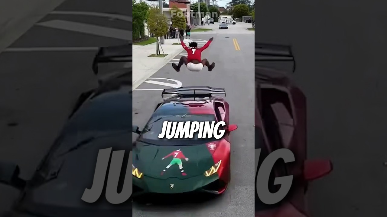 Ishowspeed jump over his car!😱