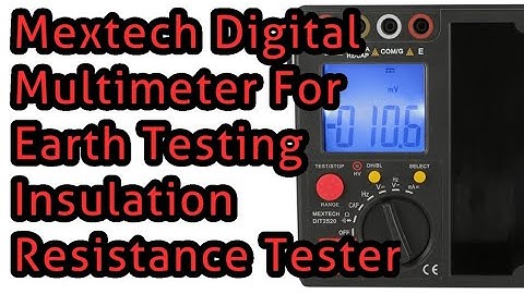 Mextech Digital Insulation Multimeter DIT 2520, For Earth Testing Insulation Resistance Tester