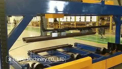 auto stacker for guard rail machine