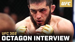 Islam Makhachev Octagon Interview Ufc 302