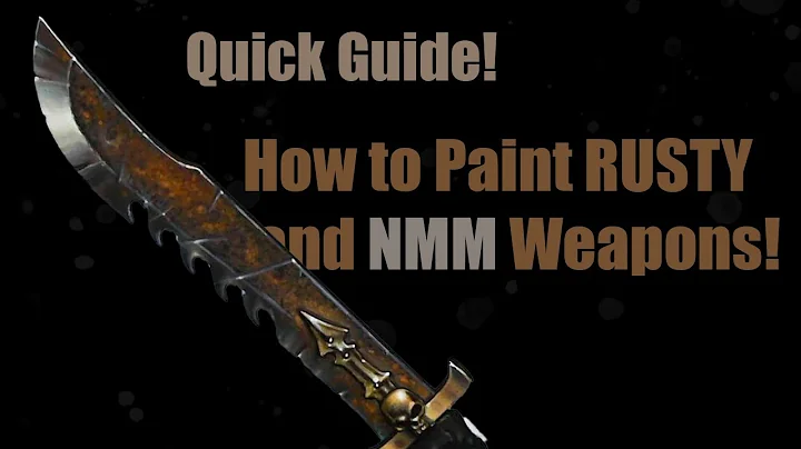 Rebeccas Quick Guides! How to Paint a Rusty NMM Weapon.