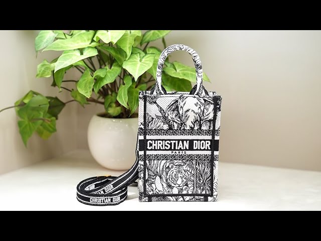CHRISTIAN DIOR ブックトート バーティカルバッグ ミニ トワル CHRISTIAN DIOR ブックトート バーティカルバッグ ミニ トワル