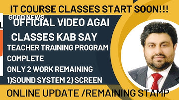 OFFICIAL Video Summary of GOVERNOR SINDH IT COURSE