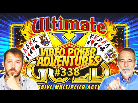 2 Favorites in 1: Ultimate X Gold & Split Card! Video Poker Adventures 338 • The Jackpot Gents