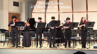 Minute2, Viola, J.S. Bach,arr. by Yasuda, Dr. Vivian Gonzalez, Instructor