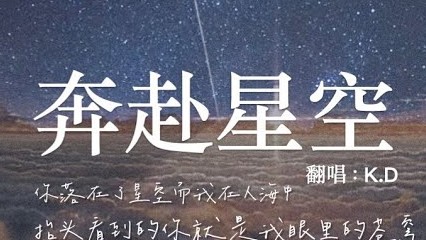K.D 翻唱《奔赴星空》【你落在了星空而我在人海中，抬頭看到的你就是我眼裡的蒼穹...】♫