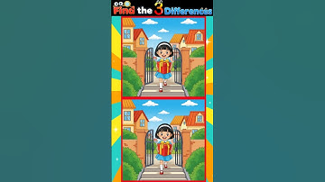 Only Genius Can Find All 3 Differences! | Spot the Difference Game #shorts  #spotthedifference