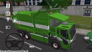 Electric Truck Urban City Waste Management 🚛♻️ Trash Truck Simulator Gameplay (Android, iOS) FHD
