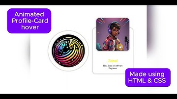 Animated Profile Card made Using Html & CSS | Tutorial | UI Design#uidesign#htmlcss #coding#tutorial