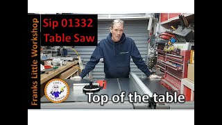 Sip 01332 Cast Iron Table saw, Top of the table.