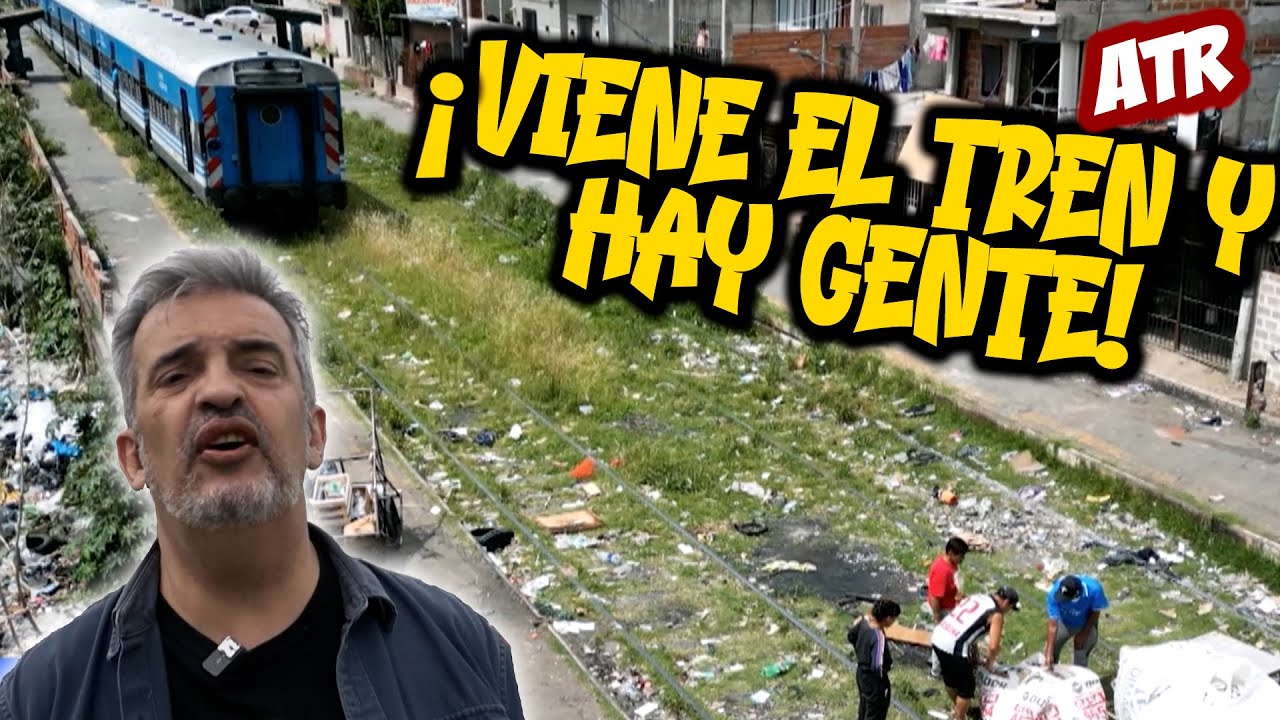 LA ESTACIÓN FANTASMA 🚆 SIN BARRERA, CON BASURA Y VECINOS A MERCED DEL TREN: CICCIOLI, DE NUEVO ATR
