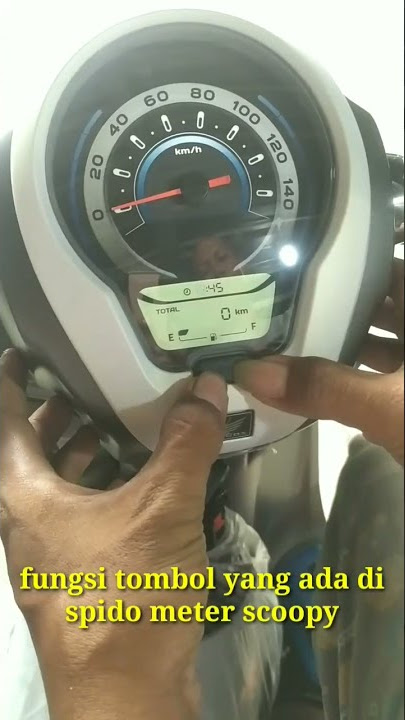 fungsi tombol yang ada di spido meter scoopy