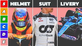 My 2023 Formula 1 Helmet, Driver Suit & Livery Tier List screenshot 4