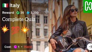 🇮🇹 Italy Quiz Answers | HICH App | Earn in Pound | Joining Link Available in Description screenshot 1