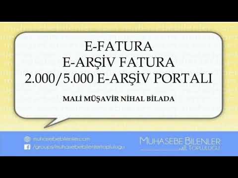 E-FATURA/E-ARŞİV FATURA/2000-5000 PORTALI/İPTAL-İTİRAZ YÖNTEMLERİ/MALİ MÜŞAVİR NİHAL BİLADA