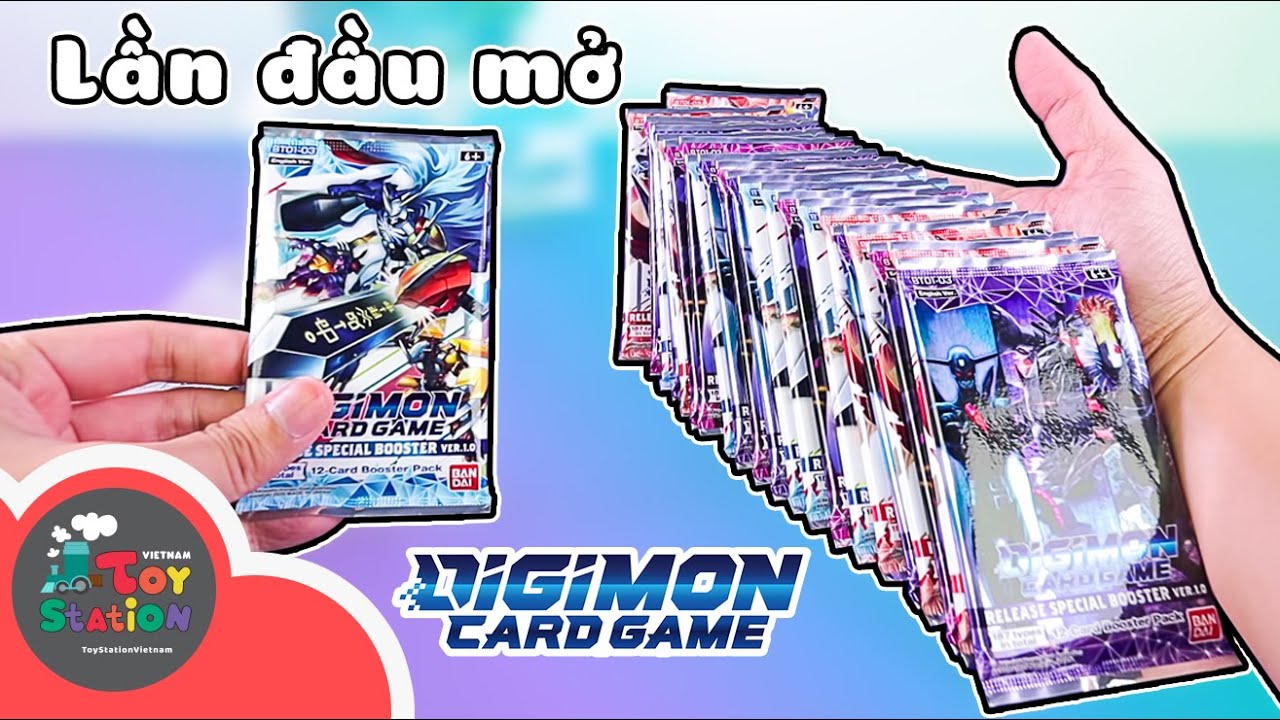 เกม ดี จี ม่อน  2022  Anhktay lần đầu mở thẻ Digimon Card Game và thành quả bất ngờ ToyStation 597