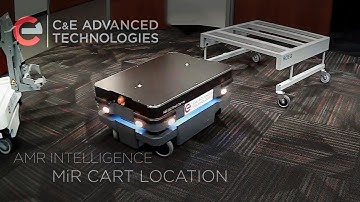 MiR 250 Mobile Robot Finds ROEQ Cart Rack Every Time