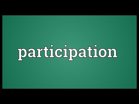 Participation Meaning