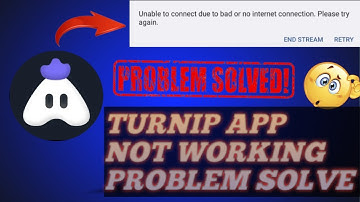 Turnip App Live Stream Problem Solve 🤩 | Turnip App Network Problem Solve 😱 | Turnip Problem Solve 👆