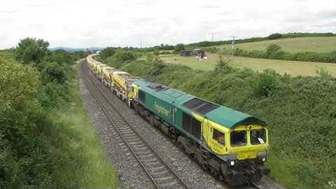 Network Rail High Output Ballast Cleaner near Worcester 15.6.20 **MEGA TONES**