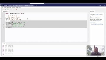 Python Graphs Video 4 Making multiple plots on one graph